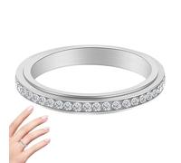 rodante | Galvanoplastia Mujeres Hombres De Acero Inoxidable | Spinner Juguete Giratorio Joyería Accesorios Banda Regalos para Mujeres Hombres Amante Esposa Marido, Se référer au