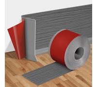 Rodapié autoadhesivo de vinilo 3M - 1,5 x 8,5 x 300 cm, rodapié flexible para despegar y pegar, moldura de pared, protectores de esquinas, borde de ángulo de PVC, cinta selladora para base de suelo y