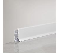 Rodapié de canal de montaje en pared, marco abierto, borde de rodapié de aluminio, fácil instalación, impermeable, a prueba de polvo, para protección de pared