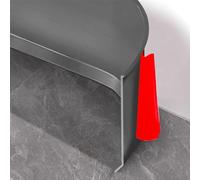 Rodapié de PVC adhesivo, 10 cm x 6 m, cubre rodapié adhesivo, suave perfil angular PVC, perfiles de PVC cubre rodapiés decorativos para cocina y baño, salón, oficina (gris)