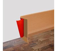 Rodapies Autoadhesivo PVC, 3.5/6/10 M Flexible Rodapie Adhesivo, Zocalos Pared, Rodapie Apto Para Cocina, Sala de Estar y Baño, Ancho 8/10 cm (Roble amarillo, 8cm x 10 metros)