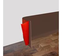 Rodapies Autoadhesivo PVC, 3.5/6/10 M Flexible Rodapie Adhesivo, Zocalos Pared, Rodapie Apto Para Cocina, Sala de Estar y Baño, Ancho 8/10 cm (Marrón profundo, 8cm x 6 metros)