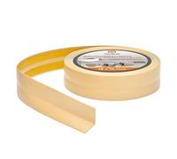 Rodapiés Flexible Autoadhesivo - 18 mm x 18 mm - Rodapié Plegable para Cocina, Baño - Cinta de sellado, Perfil PVC - Estanco, Decorativo (Crema, 25m)
