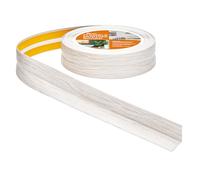 Rodapiés Flexible Autoadhesivo - 30 mm x 30 mm - Rodapié Plegable para Cocina, Baño - Cinta de sellado, Perfil PVC - Estanco, Decorativo (Abedul, 25m)