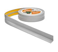Rodapiés Flexible Autoadhesivo - 30 mm x 30 mm - Rodapié Plegable para Cocina, Baño - Cinta de sellado, Perfil PVC - Estanco, Decorativo (Gris, 10m)
