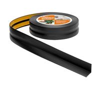 Rodapiés Flexible Autoadhesivo - 30 mm x 30 mm - Rodapié Plegable para Cocina, Baño - Cinta de sellado, Perfil PVC - Estanco, Decorativo (Negro, 20m)