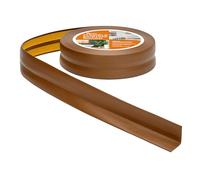 Rodapiés Flexible Autoadhesivo - 30 mm x 30 mm - Rodapié Plegable para Cocina, Baño - Cinta de sellado, Perfil PVC - Estanco, Decorativo (Marrón, 25m)