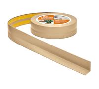 Rodapiés Flexible Autoadhesivo - 30 mm x 30 mm - Rodapié Plegable para Cocina, Baño - Cinta de sellado, Perfil PVC - Estanco, Decorativo (Color arena, 25m)