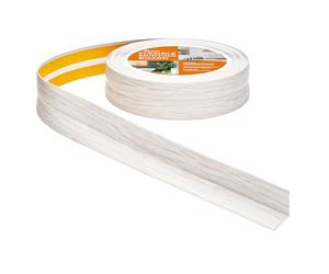 Rodapiés Flexible Autoadhesivo - 30 mm x 30 mm - Rodapié Plegable para Cocina, Baño - Cinta de sellado, Perfil PVC - Estanco, Decorativo (Abedul, 10m)