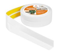 Rodapiés Flexible Autoadhesivo - 40 mm x 40 mm - Rodapié Plegable para Cocina, Baño - Cinta de sellado, Perfil PVC - Estanco, Decorativo - 5 Metros, Blanco