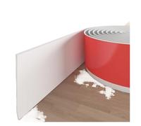 Rodapiés impermeables 1PC 1/2/3.0metersX8cm Trim Accessories PVC Skirting Line Edge Household Decoration Sticker Baño(WHITE,1M)