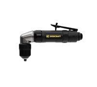 Rodcraft RC4660 - Taladro de aire comprimido, velocidad de rotación 1400 rpm, 300 W de potencia, hasta 10 mm, cabezal de perforación en ángulo de 90°