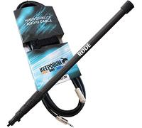 Rode BoomPole Pro - Caña de Pescar telescópica para micrófono (3 m, Cable alargador keepdrum de 3 m, 3,5 mm)