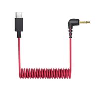 Rode - Cable de micrófono USB C a 3,5 mm para Wireless Pro, Go 2, ME y Hollyland Lark M1, M2 150 Max Duo, cable de conexión de audio en espiral compatible con iPhone 16 Pro Max, 15 Plus