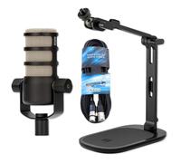 Rode Micrófono Podmic con trípode de mesa DS-3 y cable keepdrum XLR