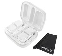 Rode - Micromicrófono inalámbrico para smartphones iOS, con paño de microfibra Keepdrum, color blanco
