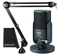 Rode NT-USB Mini USB - Micrófono condensador + brazo articulado PSA-1 + paño de microfibra keepdrum