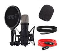 Rode NT1 5th Generation XLR USB Micrófono de estudio Negro + filtro pop keepdrum WS2