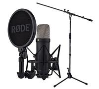 Rode NT1 - Micrófono de estudio XLR USB 5ª generación, color negro y soporte para micrófono Keepdrum