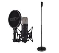 Rode NT1 Signature Black - Micrófono de estudio con soporte para micrófono Keepdrum