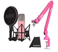 Rode NT1 Signature - Micrófono de estudio con PSA1+, color rosa y gamuza de microfibra