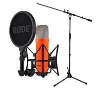 Rode NT1 Signature - Micrófono de estudio con soporte keepdrum, color naranja