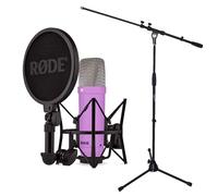 Rode NT1 Signature Purple Micrófono de estudio morado + soporte de micrófono Keepdrum