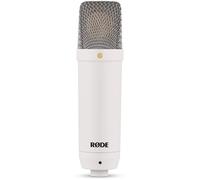 RØDE NT1 Signature Series Gran micrófono de Condensador de diafragma Grande con Montaje de Choque, Filtro Pop y Cable XLR para producción Musical, grabación Vocal, transmisión y podcasting (Blanco)