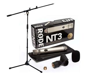 Rode NT3 - Micrófono condensador + trípode para micrófono keepdrum MS106