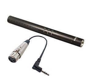 Rode NTG-4+ Plus - Micrófono direccional + cable de micrófono keepdrum MC-025XJ XLR3F de 3,5 mm TRS para cámaras