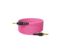 RØDE NTH-Cable Cable de audio para los auriculares NTH-100, de 2,4 m/8 pies de longitud, con conectores de 3,5 mm macho a macho de alta calidad con adaptador de ¼ de pulgada incluido (rosa)