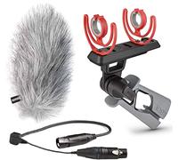 Rode PG2-R - Empuñadura de pistola + cable PG2R PRO + protector contra el viento de pelo de Keepdrum WSWH