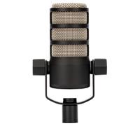 RØDE PodMic Micrófono dinámico de calidad de radiodifusión con soporte giratorio integrado para podcasting, streaming, gaming y grabación de voz, XLR (Negro)