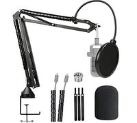 Rode Podmic Stand con Filtro Antipop, Tubo de Montaje, Abrazadera de Mesa Actualizado Compatible con Rode PodMic Podcast Micrófono por YOUSHARES