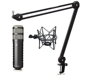 Rode Procaster - Micrófono XLR con brazo articulado keepdrum MS138 y soporte para micrófono MS090B