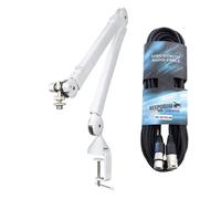 Rode PSA1+ W - Brazo para micrófono (incluye cable XLR, color blanco)