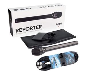 Rode Reporter - Micrófono de reportaje y cable de micrófono keepdrum (6 m)