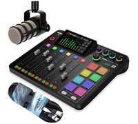 Rode Rodecaster Pro II Podcast Station Mesa de mezclas + Rode Podmic Micrófono Negro + Cable XLR keepdrum