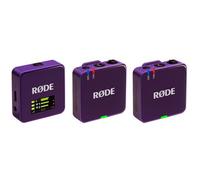 Rode Sistema de micrófono digital inalámbrico GO (Gen. 3), 2 canales, inalámbrico morado