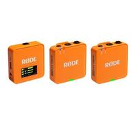 Rode Sistema de micrófono digital inalámbrico GO (Gen. 3), 2 canales, inalámbrico Naranja