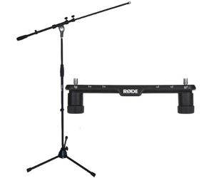 Rode Stereo Bar SB20 MS107B - Barra estéreo para micrófono (incluye soporte para micrófono Keepdrum