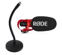 Rode Videomic Go II Helix - Micrófono direccional Cámara/USB con soporte de mesa de cuello de cisne keepdrum
