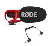 Rode Videomic Go II Helix - Micrófono direccional para cámara/USB con adaptador keepdrum ADP07 TRRS