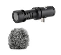 Rode VideoMic Me-C+ - Paquete de micrófono direccional USB-C con parabrisas peludo WS9 - Micrófono cardioide para smartphone para TikTok, vlogging, periodismo móvil, creación de contenido
