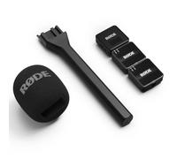 Rode Wireless GO Generation 3 - Sistema inalámbrico de micrófono inalámbrico de 2 canales con adaptador de mano entrevista GO y protector de viento keepdrum