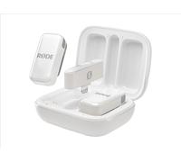 RØDE Wireless Micro Micrófono Inalámbrico Compacto, Dos Micrófonos con Estuche de Carga para Grabación de Video con Smartphone y Creación de Contenido, Lightning (Blanco)