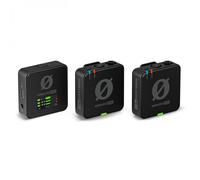 RØDE Wireless PRO Sistema de micrófono inalámbrico compacto con timecode, grabación interna 32 bits flotante, 2 micrófonos lavalier y estuche de carga inteligente para vídeo y contenido