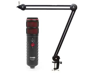 Rode X XDM-100 - Micrófono de altavoz USB y trípode articulado keepdrum MS138