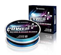 Rodeel Línea de pesca trenzada extrema de 300 m (0.16 mm-0.40 mm), línea de polietileno de 8 hebras ultra fuerte (5.4 kg-27.2 kg)