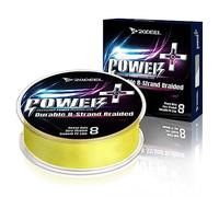 Rodeel Línea de pesca trenzada extrema de 300 m (0.16 mm-0.40 mm), línea de polietileno ultra fuerte de 8 hebras (12 libras-60 libras)